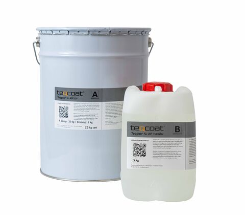 Teqpox® SL 400 UV, Sæt 25 kg Base med Toning