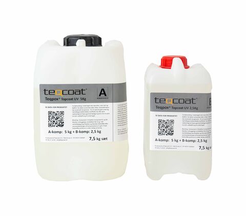Teqpox® Topcoat UV lysresistent toplak, Sæt 30 kg
